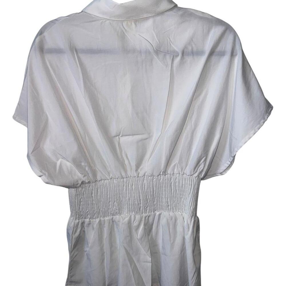 H&M white button up blouse - Picture 2 of 4
